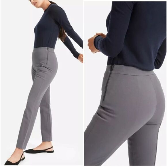 Everlane The Side Zip Work Pants in Gray Size 12 - Picture 2 of 14